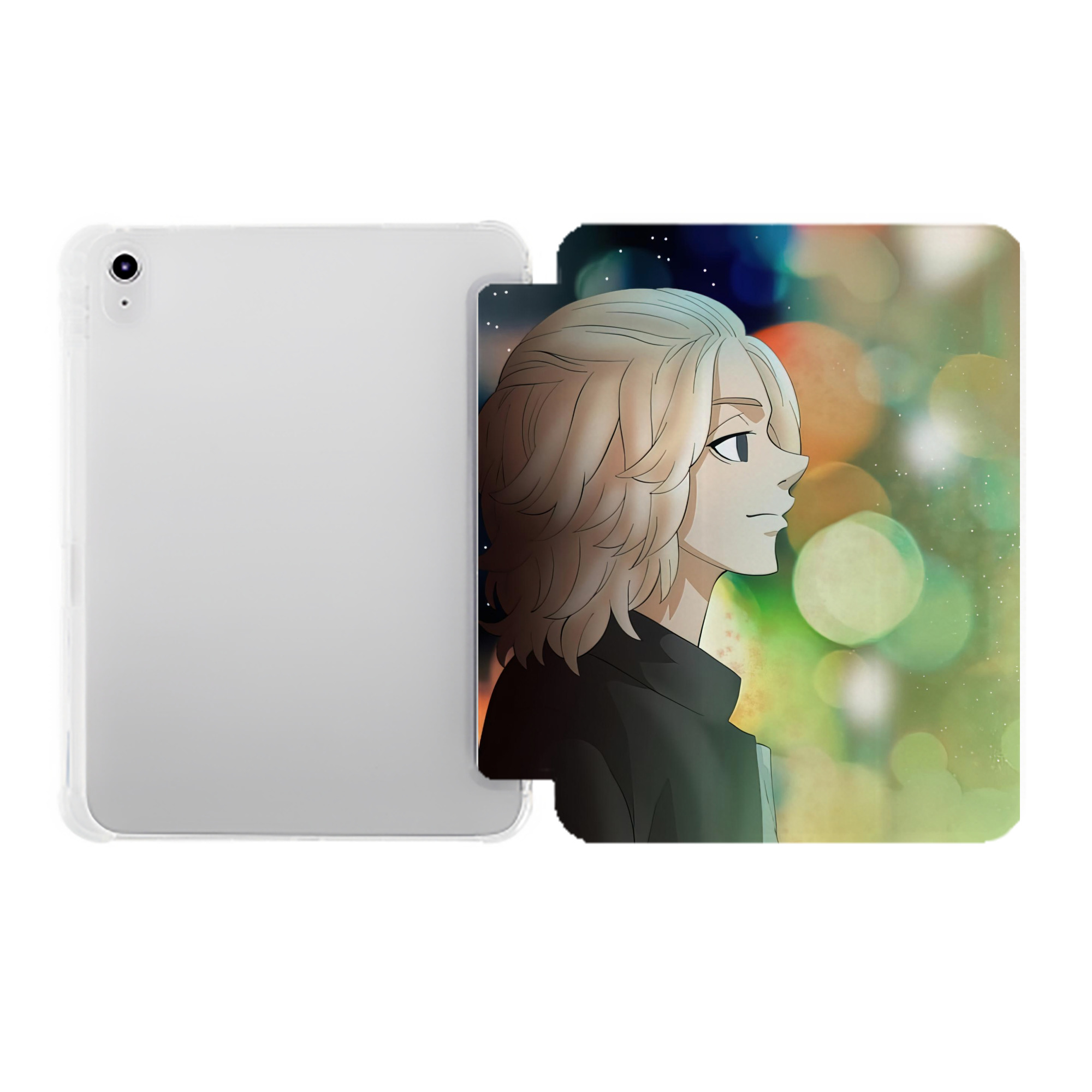 （画像用） 東京リベンジャーズ Tokyo Revengers IPad ケース ペン収納付き 三つ折りスタンド PUレザー×シリコン 対応機種9.5/10.5/10.9インチ
